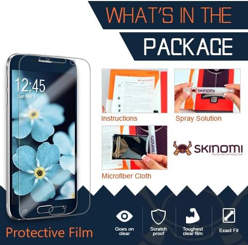 Заштитник на екранот Skinomi компатибилен со NextBook Flexx 9 Clear Techskin TPU Anti-Bubbul HD HD филм