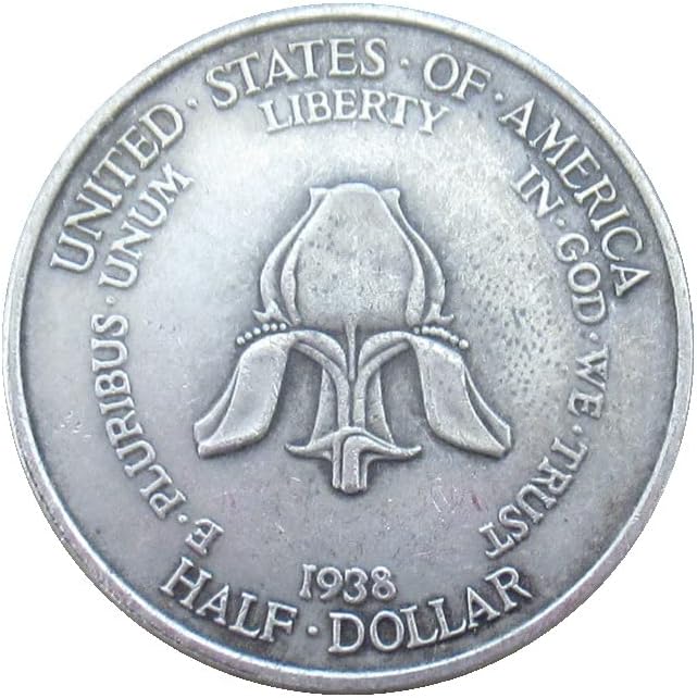 Комеморативна монета од половина долар 1938 година Странска копија сребрена позлатена