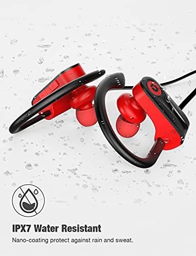 Отиум Безжичен Bluetooth 5.3 Спортски Слушалки Вграден Микрофон Во Слушалки За Трчање Во Уво Со Куки За Уши 15 Часа Играње