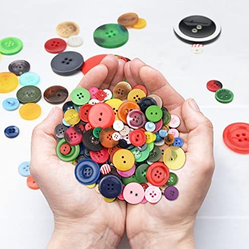 Копчињата Бекециди за занаети, копчиња со мешана големина и боја, избрани копчиња за тркалезни смола, обоени копчиња за шиење, занаетчиство,