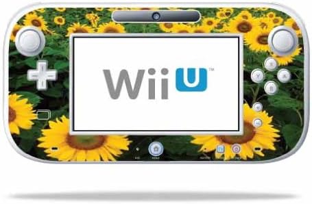Moidyskins кожата компатибилна со Nintendo Wii U GamePad контролор на налепници на налепници Сни сончогледи