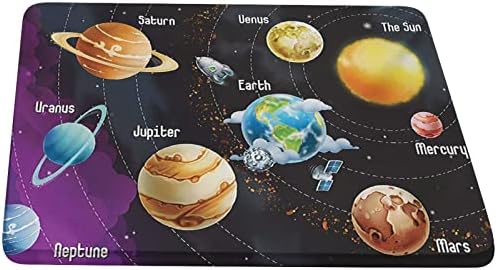 Xisunya Декоративна опремена табела за квадратни табели, надворешен простор на еластична табела, соларен систем на планети Млечен пат Нептун Венера Сфера за печатење