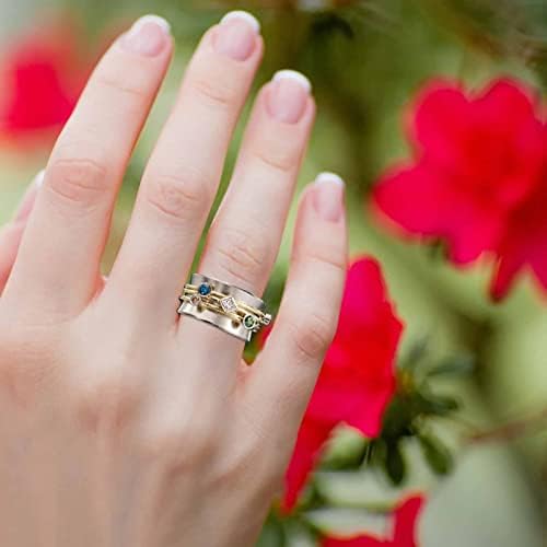 2023 година Нов дијамантски ангажман на личност моден накит прстен женски прстен прстен Вклучен женски прстени го исправи вашиот прстен