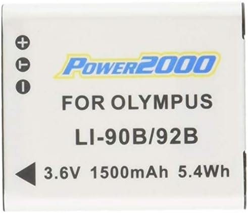 Power2000 ACD-407 Батерија што може да се полни за Олимп Ли-90б / Ли-92Б