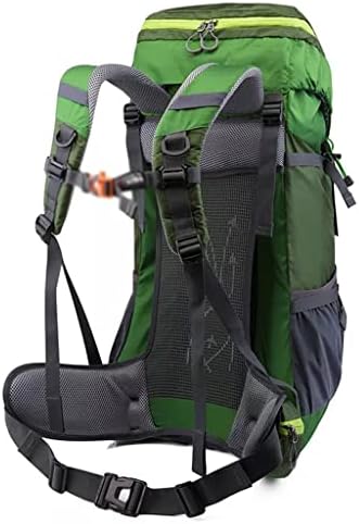 TJLSS 55L пешачење со отворено торба за патувања со отпорен спортски ранец со покривка од дожд (боја: црна, големина