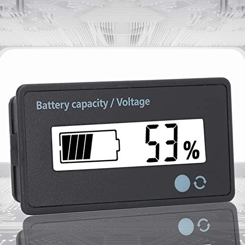 Монитор за капацитет на батеријата, аларм за трепкање на задното осветлување PCB/HTN дисплеј за капацитет на батерија 12-84V индикатор за состојба на батеријата за гледа