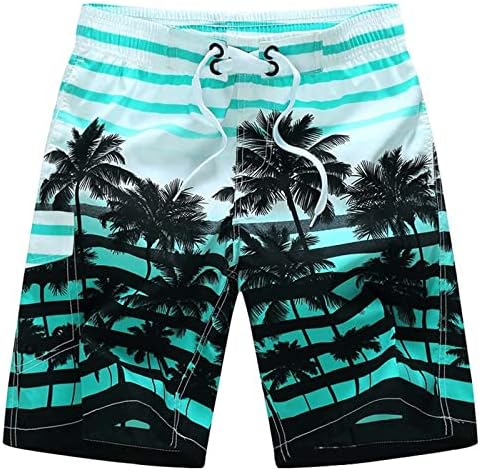 БМИСЕГМ Плажа шорцеви за мажи плажа панталони Машки летни модни печатени панталони за плажа Каприс Спортски шорцеви знаме за пливање стебла за пливање