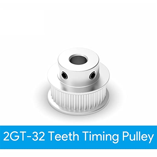 Gt2 макара за тајминг 2GT 32 заби заби, роди 5/6/6/6.35/8/10mm, Синхрони тркала ширина 6/10mm Делови на печатачот на ременот