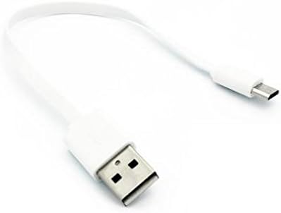 Краток USB кабел за кабел за полнач на кабел за напојување со моќност, компатибилна со CoolPad Revvl Plus