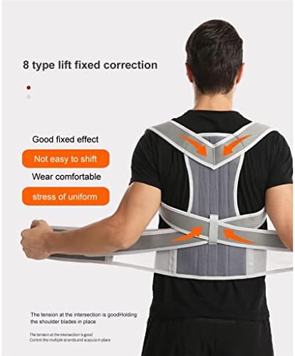 KJHD Позиција Коректор заграда на рамената на рамената корективна загради за поддршка на грбот и појас за поддршка за мажи жени