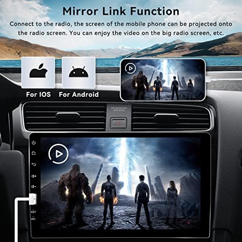 Сингл Дин автомобил стерео со резервна камера 9 инчен екран на допир радио глава единица мултимедија плеер Аудио поддршка Bluetooth