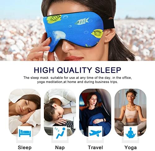 Унисекс спиење маска за очите Тропско-риба-undersea ноќ за спиење маска за удобно око за очи за спиење