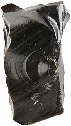 GemHub црна опсидијанска природна груба 970,20 КТ лековити кристално црно опсидијан лабав скапоцен камен