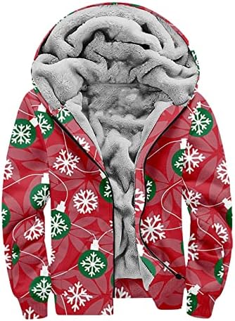 ADSSDQ преголема јакна, плус големина основна приморска качулка, целосен ракав зимски вклопни топли џемпери графички графики1919