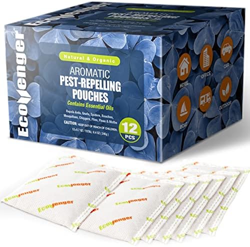 Ecovenger Aromatic Sachet отфрлање на природна отвратителна торбичка 12-пакет со убиец на бубачки со природен кревет Ecovenger