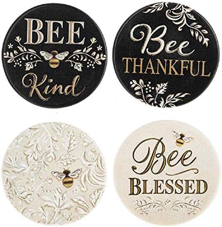 ГАНЦ ЕР61914 Пчела Благодарни Подлоги, Сет од 4, 4-инчен Дијаметар