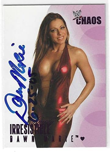 Зора Мари Потпиша 2004 Флер WWE Хаос Едноставно Неодолива Картичка #73-Картички За Борење Со Автограм