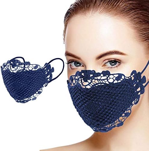 Маски за прашина од чипка за заштита на лицето што може да се пее за прилагодлива нос жица за глава за целосна заштита на лицето,
