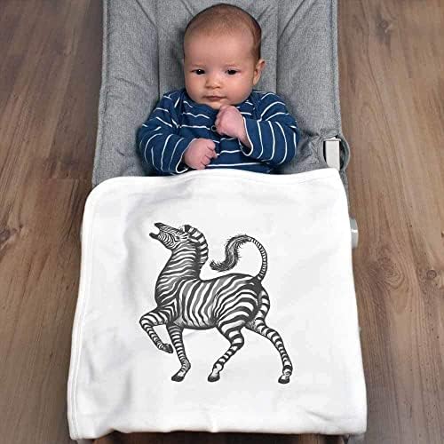 Azeeda 'zebra' памучно бебе ќебе / шал