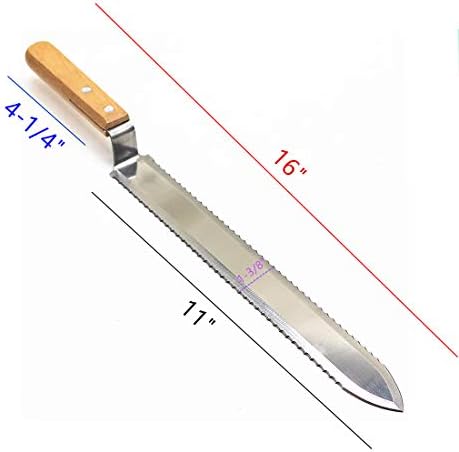 Вајхуан не'рѓосувачки челик засилен нож за отпадоци - опрема за пчеларство пчела кованица алатка за пчелар