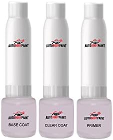 ABP допрете Basecoat Plus Clearcoat Plus Primer Spray Baint Комплет компатибилен со Sebring Silver Metallic Prelude Honda