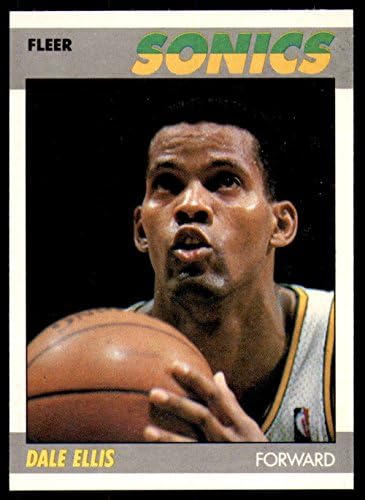 1987-88 Флеер 33 Дејл Елис РЦ дебитант Сиетл Суперсоника НБА кошаркарска трговска картичка