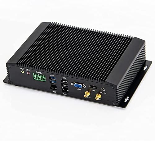 PARTAKER Fanless Индустриски КОМПЈУТЕР, Мини Десктоп Компјутер Со Intel Core I7 10510u QUAD Core ПРОЦЕСОР, 32GB Ram 1TB SSD, 6xCOM,