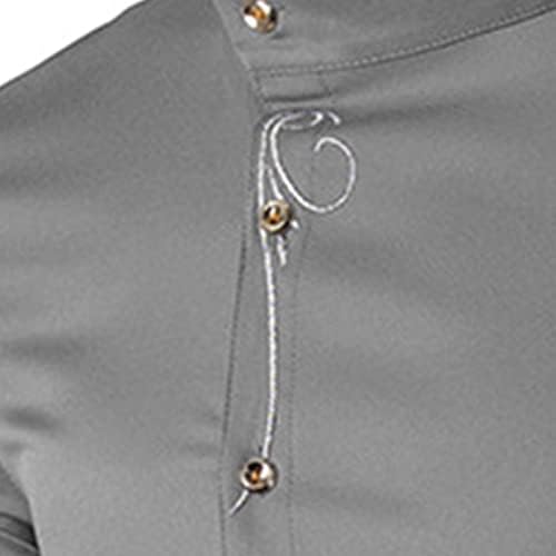 XXBR кошули за мажи, пролетен долг ракав навалено копче надолу по форма на формални врвови Неправилни полите, тенок, вклопна обична кошула