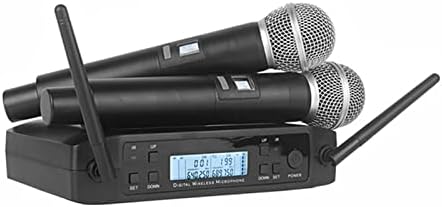 Ybos GLXD4 безжичен микрофон професионален фаза на враќање на системот за враќање на системот за микрофон студио караоке рачен микро -партија