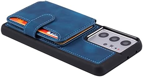 Заштитна футрола Компатибилен со Samsung Galaxy S20 Ultra Case Wallet, гроздобер PU кожа магнетски флип TPU браник Заштитни капаци