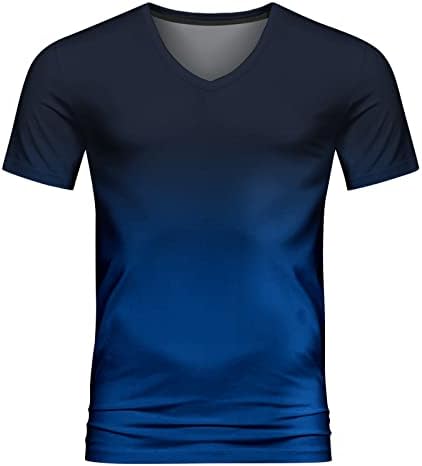 Машки графички маички случајни смешни 3Д печатени маици со краток ракав летен екипаж врат класичен вклопуваат основни кошули врвови