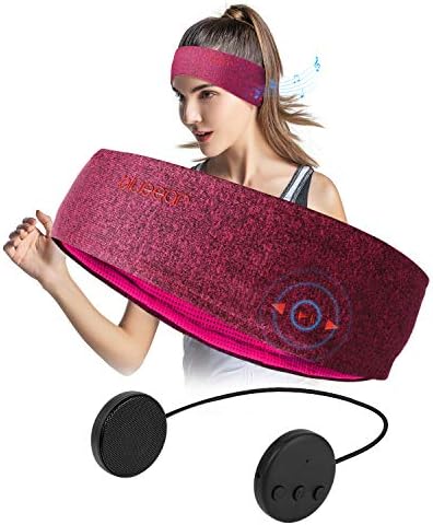 Bluetooth Слушалки За Спиење Безжични V5. 5 Спортска Лента За Глава Со Тенок Стерео Звучник За Јога Трчање Спортови На Отворено И Патување