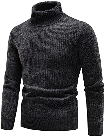 Џемпери за нефериф за мажи тенок фит латленк џемпер обичен кабел плетен пуловер џемпери