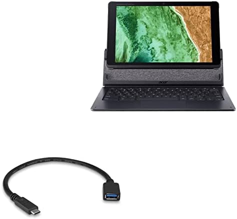 Кабел Boxwave Компатибилен со Acer Chromebook Tab 510 - USB адаптер за проширување, додадете USB поврзан хардвер на вашиот телефон за Acer