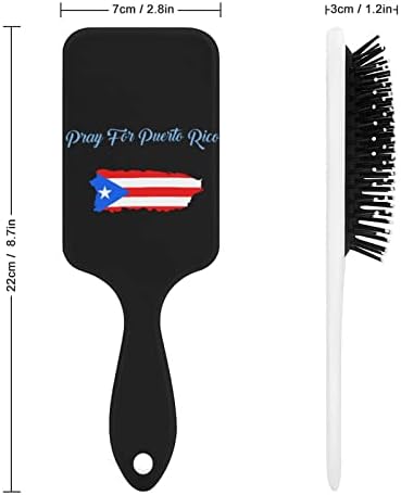 Молете се за четка за коса од Порто Рико, симпатична четка за четка за перниче за перничиња за мажи за жени, подарок за коса