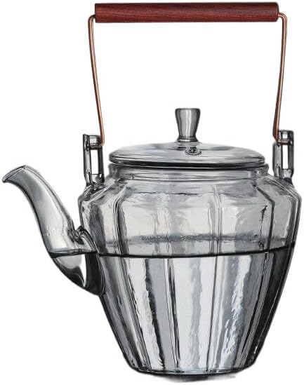 Стакло кревање на котел за садови карактеристични чај церемонија на чај чај што врие чај што го прави чајникот отпорен на топлина 玻璃