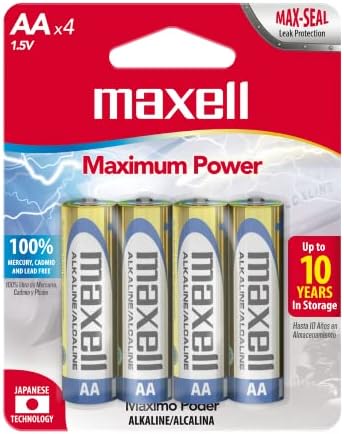 Максел-723465, Сигурнаk Алкална Батерија - 10х Долготрајна Со 1,5 V Перформанси со Жива &засилувач; Кадмиум Слободен-Идеален За Безжични