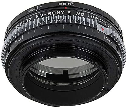 Адаптер за леќи на vizelex cine nd гасници компатибилен со леќите на FD Canon на Sony E-Mount камери
