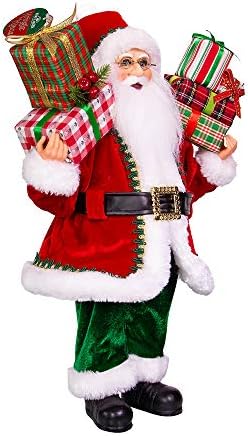 Курт С. Адлер Курт Адлер 17-инчен Крингл Клаус Традиционални подароци Санта, Мулти