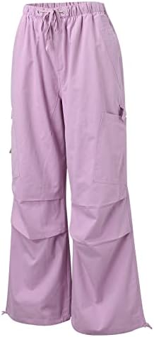 Bddviqnn женски меки карго панталони џебови плус големина лето обични баги јога панталони плус големина џогери за жени салата за џемпери