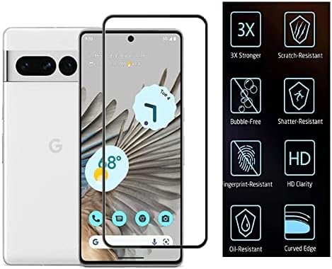 faxingxing [4 Парче Со Заштитник На Стаклен Екран Заштитник На Екранот За Google pixel 7 pro, 9h Цврстина Калено Стакло, Анти-Гребење,