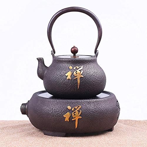 Чфх леано железо чајници од леано железо од јапонски стил рачно изработено железо котел Електричен керамички шпорет сет Зен чај слепо