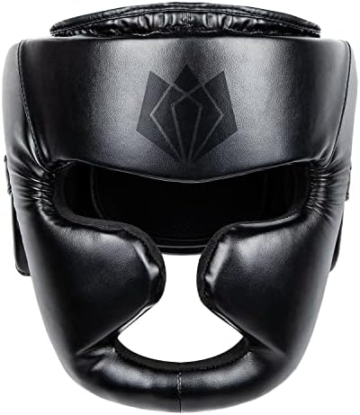 FitsT4 Боксерски Капаци Заштита На Главата Спаринг Чувар На Главата Стп Кожа Муај Тај Шлем За Боречки Вештини Карате Бџџ Обука