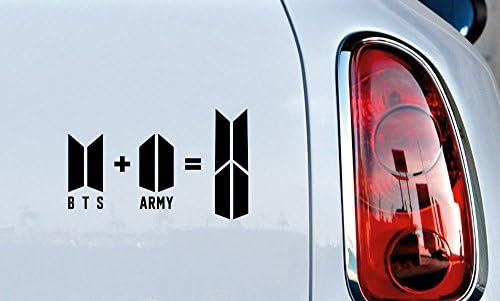 BTS ARMY Нова лого равенка со верзија на текст автомобил умираат исечени винил декларирани браник налепница за автомобил камион автоматски шофершајбна