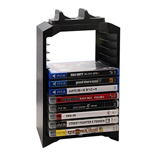 Мондпаласт Вертикален Држач Со Двојна Приклучна Станица станица за Полнење полнач Игри За Складирање Кула за Sony PlayStation 4 PS4 Ps