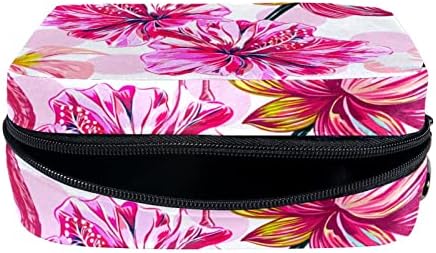 Тоалетна Торба, Козметичка Торба За Шминка За Патувања За Жени Мажи, Тропско Розово Цвеќе Фламинго