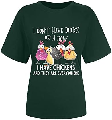 Пилешко маичка мајка симпатична маица женски кратки ракави фарма земја обични врвови за смешни изреки букви за печатење кошула