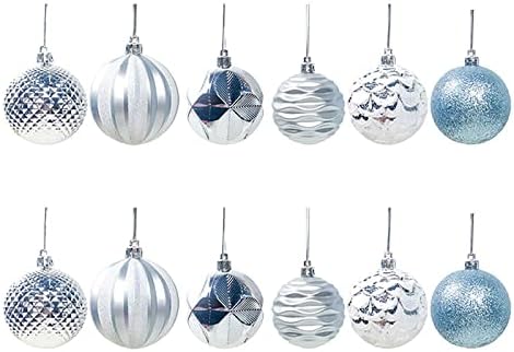 Божиќна дрво приврзоци Божиќна декорација топка пластична Божиќна приказ на топката со приврзоци 3см 24 парчиња насликани стаклени