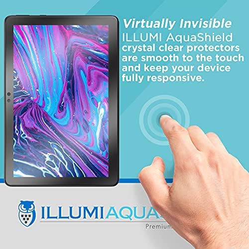 Заштитник на екранот Illumi Aquashield компатибилен со Fire HD 10 No-Bubbul High Definition Clear Flexible TPU филм