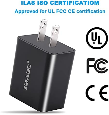 USB полнач, слика 2 пакува USB полнач за патувања со двојна порта, 5V/2A 10W излезна моќност, адаптер за полнач за одобрување на UL за повеќето